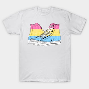 Pansexual Pride Flag Hi-Top Design 2 T-Shirt